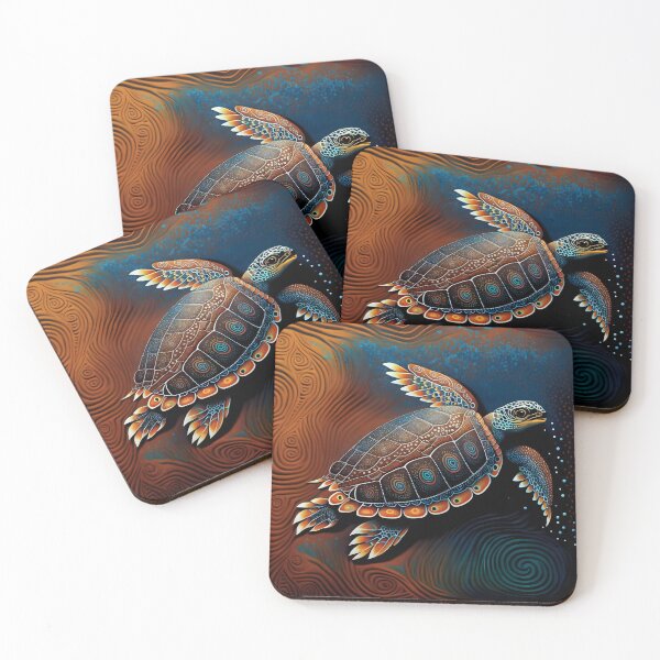 Item preview, Red sea turtle designed and sold by ArtfulPlay.