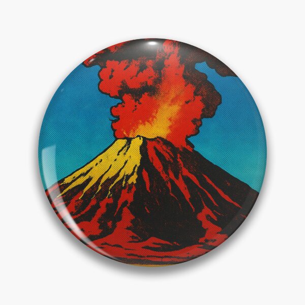Item preview, Explosive Volcano Eruption Retro Pop Art designed and sold by ImbueVirtue.