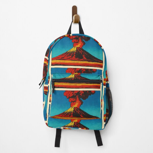 Item preview, Explosive Volcano Eruption Retro Pop Art designed and sold by ImbueVirtue.