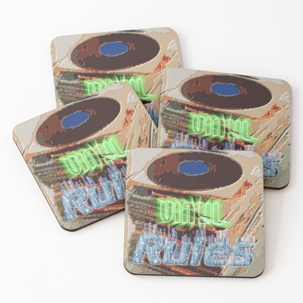 Item preview, Vinyl Rules Abstract Record Stack Colorful designed and sold by SmashingDeals.