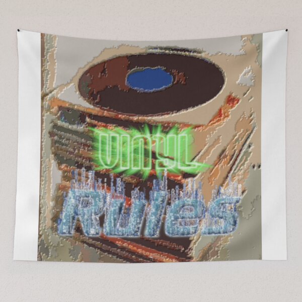 Item preview, Vinyl Rules Abstract Record Stack Colorful designed and sold by SmashingDeals.