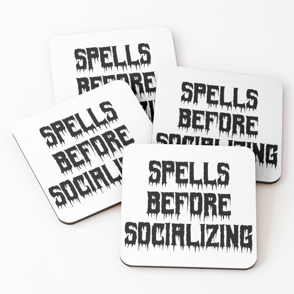 Item preview, Spells Before Socializing designed and sold by Ninjacatoff.