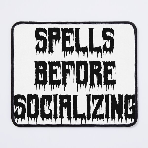 Item preview, Spells Before Socializing designed and sold by Ninjacatoff.