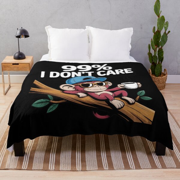 Item preview, There's A 99% Chance I Don't Care Monkey designed and sold by Moneli-Vittora.