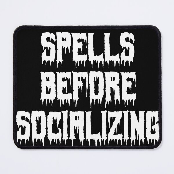 Item preview, Spells Before Socializing designed and sold by Ninjacatoff.