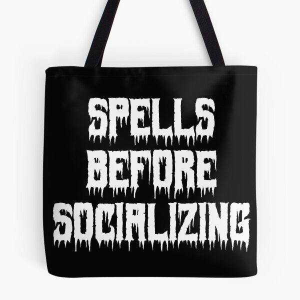 Item preview, Spells Before Socializing designed and sold by Ninjacatoff.