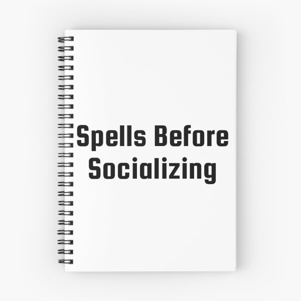 Item preview, Spells Before Socializing designed and sold by Ninjacatoff.