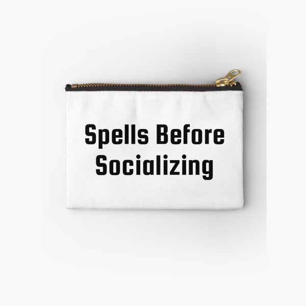 Item preview, Spells Before Socializing designed and sold by Ninjacatoff.