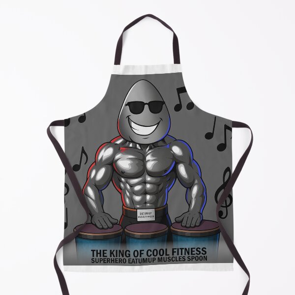 Item preview, Superhero Eatumup Muscles Spoon The King Of Cool Fitness designed and sold by JessieLDrummer.