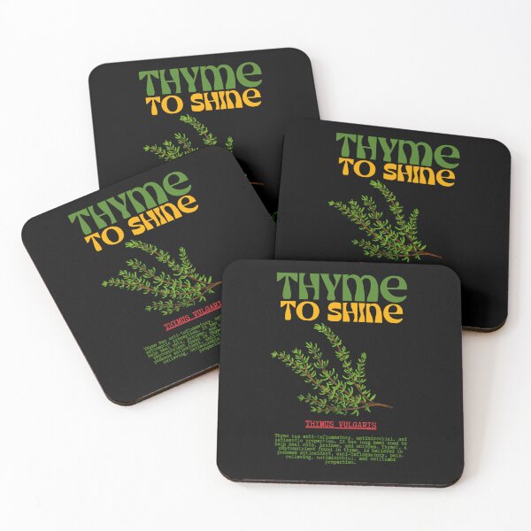 Item preview, Thyme to Shine - Funny Herbalism Pun Illustration designed and sold by ZenReiArt.