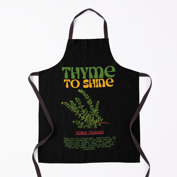 Item preview, Thyme to Shine - Funny Herbalism Pun Illustration designed and sold by SpartanDStore.