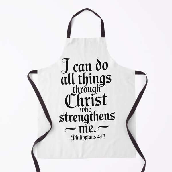 Item preview, I Can Do All Things Through Christ Calligraphy | Philippians 4:13 Bible Verse Sticker designed and sold by FaithfontCo.
