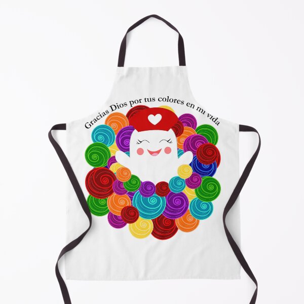 Item preview, Linda fantasma enfermera sonriente saltando en nube de colores designed and sold by Almitanursa.