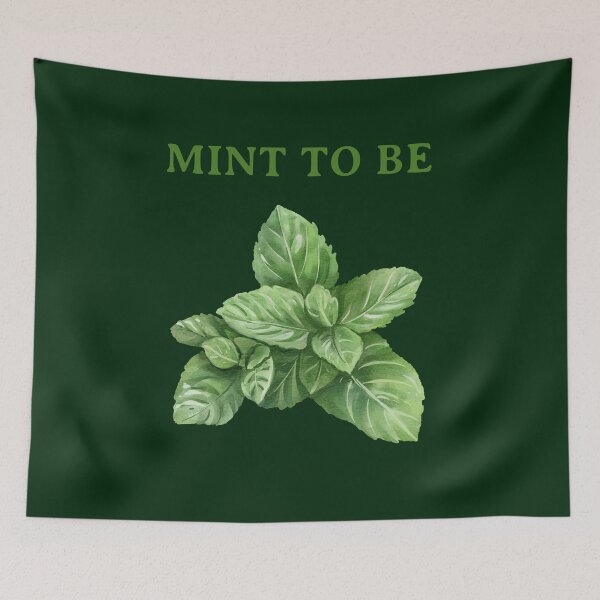 Item preview, Mint to Be - Herbalist Pun designed and sold by ZenReiArt.
