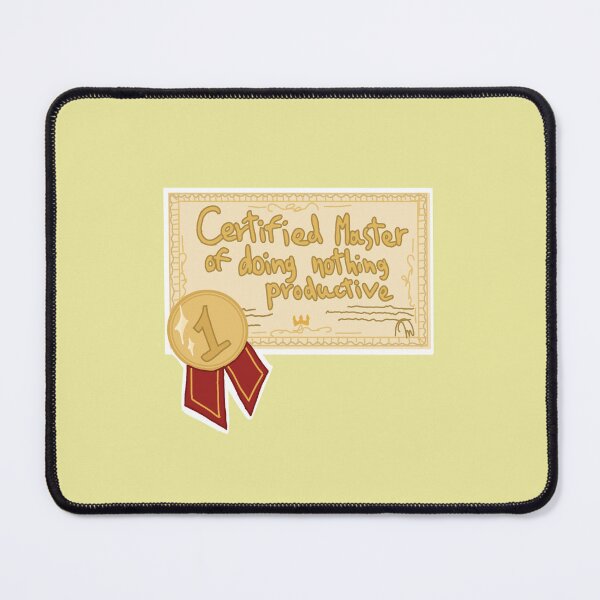 Item preview, Certificate to the Master of doing nothing productive designed and sold by Yelari.