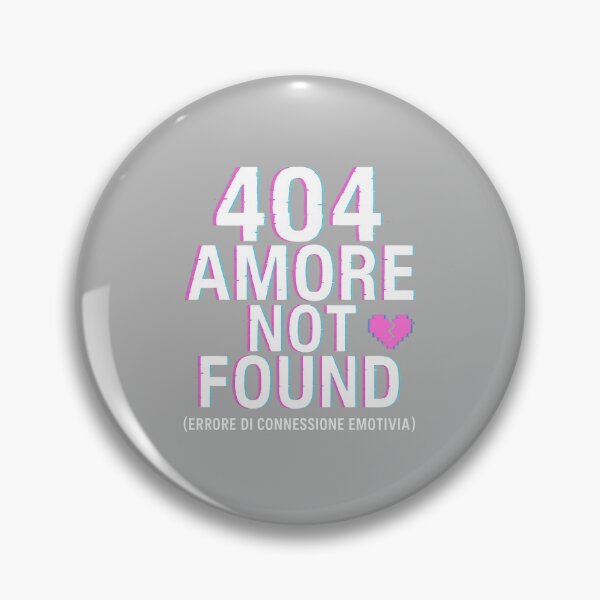 Item preview, 404 amore not found designed and sold by samuelesdesign.