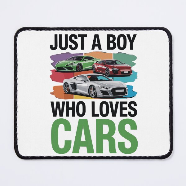 Item preview, Vintage Classic Car Just A Boy Cars -- designed and sold by PrintCarClub.