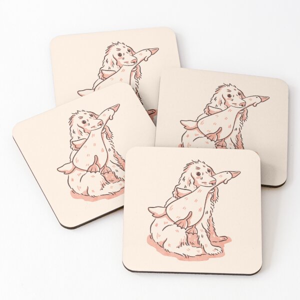 Item preview, Cute dog with goose illustration designed and sold by ArtKoh.