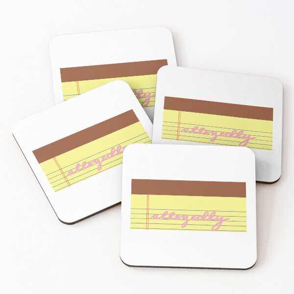 Item preview, Allegedly Pink  Cursive – Yellow Legal Pad Funny Sticker designed and sold by MagicMe-JD.