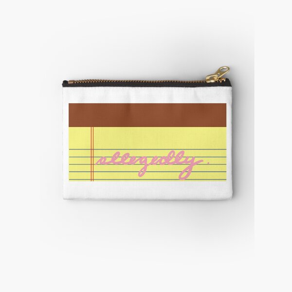 Item preview, Allegedly Pink  Cursive – Yellow Legal Pad Funny Sticker designed and sold by MagicMe-JD.