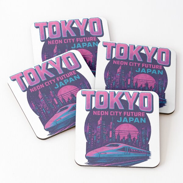 Item preview, Tokyo – Neon City Future – Retro Cyberpunk Japan Design designed and sold by CreativeGorillas.