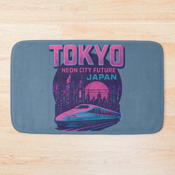 Item preview, Tokyo – Neon City Future – Retro Cyberpunk Japan Design designed and sold by CreativeGorillas.