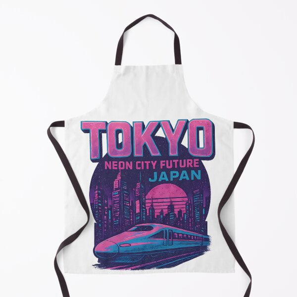 Item preview, Tokyo – Neon City Future – Retro Cyberpunk Japan Design designed and sold by CreativeGorillas.