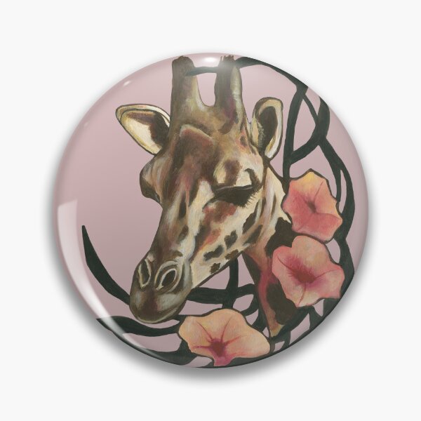 Item preview, Giraffe with small flowers designed and sold by KnowingWonder.