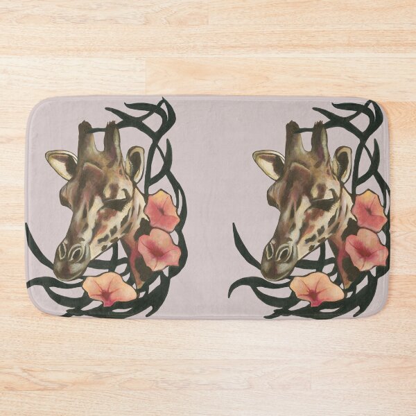 Item preview, Giraffe with small flowers designed and sold by KnowingWonder.