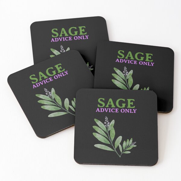 Item preview, Sage Advice Only - Funny Herbalist Phrase - Illustration designed and sold by ZenReiArt.
