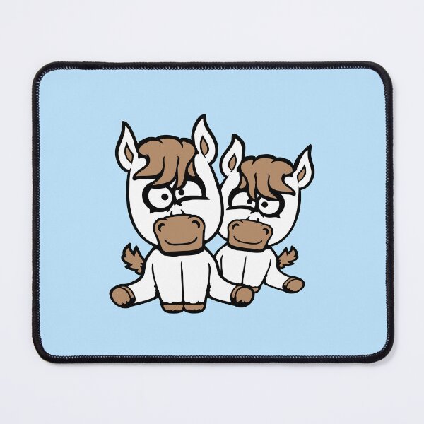 Item preview, 2 Horse Friends Crazy Brothers Weird Love Couple Team designed and sold by shirt-o-mat.