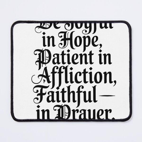 Item preview, Be Joyful in Hope Calligraphy | Romans 12:12 Bible Verse Sticker designed and sold by FaithfontCo.
