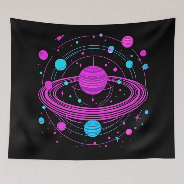 Item preview, Neon Space Odyssey designed and sold by Uglyandcute.