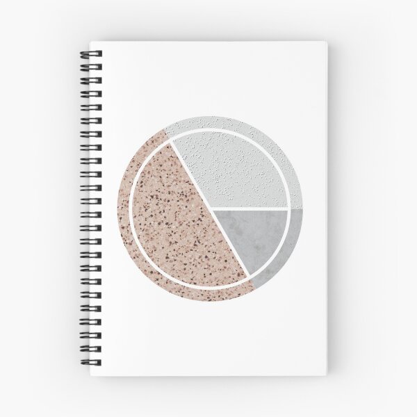 Item preview, Pink and grey geometric textures circle designed and sold by GorjoDesigns.
