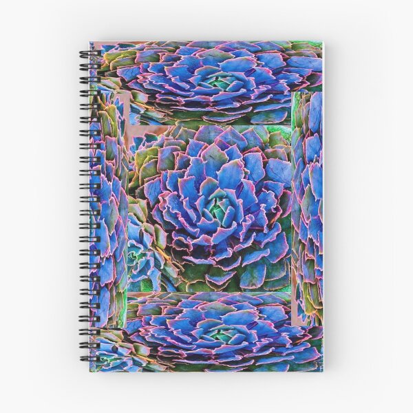 Item preview, ORNATE BLUE-PINK SUCCULENT ART designed and sold by sharlesart.