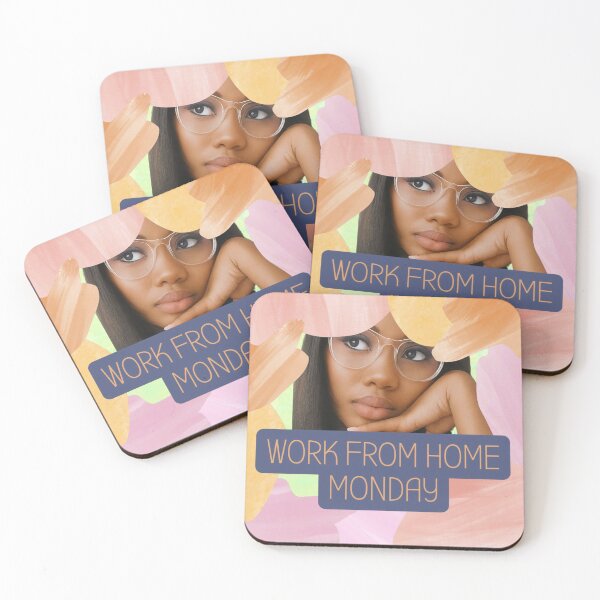 Item preview, Colourful Work From Home Monday – Bright & Motivating Text Design designed and sold by Adanne Chukwudi.