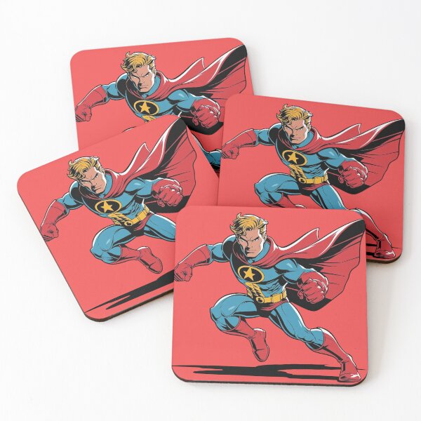 Item preview, Heroic Superhero in Action Pose designed and sold by Rue Market.