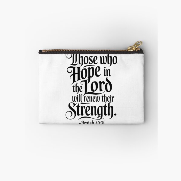 Item preview, Those Who Hope in the Lord Calligraphy | Isaiah 40:31 Bible Verse Sticker designed and sold by FaithfontCo.