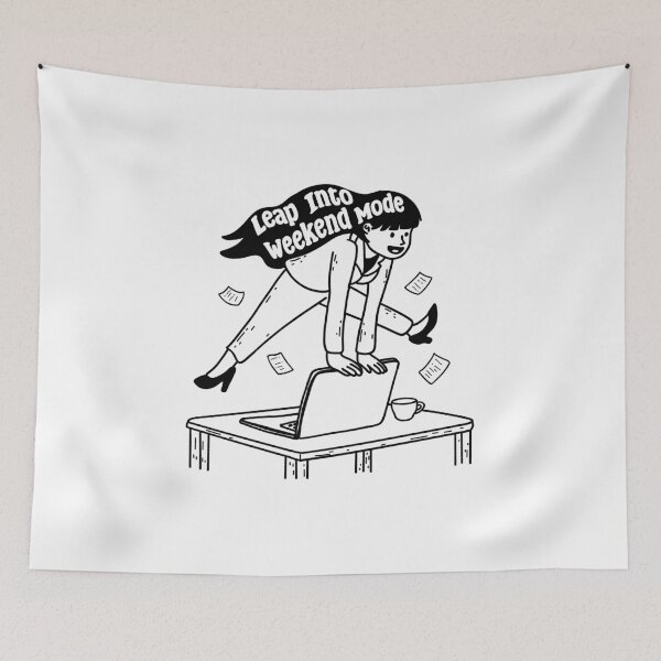 Item preview, Leap Into Weekend Mode designed and sold by ethnicdrawing.