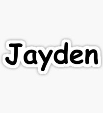 Font Name Jayden Sticker