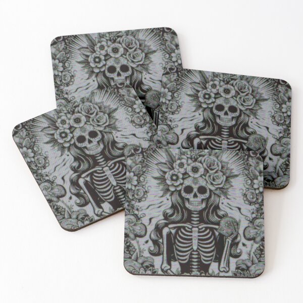 Item preview, Classic Black and White Catrina – Mexican Art Día de los Muertos designed and sold by Ojo de Lilith.
