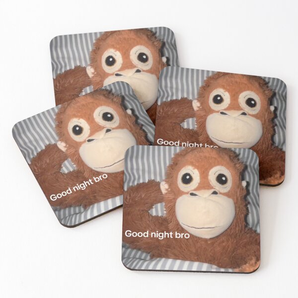 Item preview, Monkey Good night bro designed and sold by Visethic.