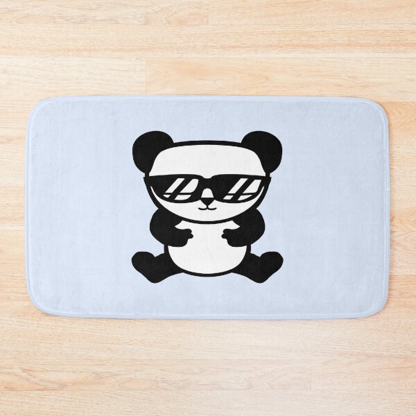 Item preview, Panda Bear Sunglasses Cool Guy Headphones Smile designed and sold by shirt-o-mat.