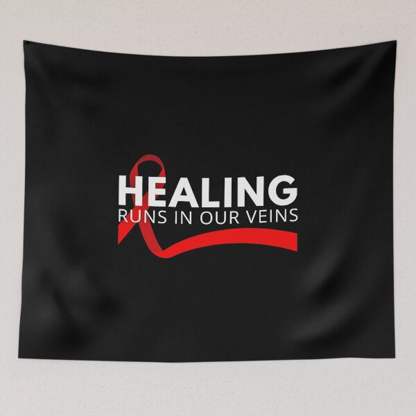 Item preview, Blood Cancer Awareness - Healing Runs In Our Veins designed and sold by WGBTee.