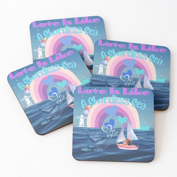 Item preview, Love Is Like A Shoreless Sea Original Graphic Art designed and sold by BrightrDayMusicArt.
