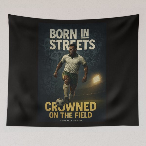 Item preview, Born in the Streets, Crowned on the Field – Pelé Urban Football Tribute | Football Empire designed and sold by Football Empire.
