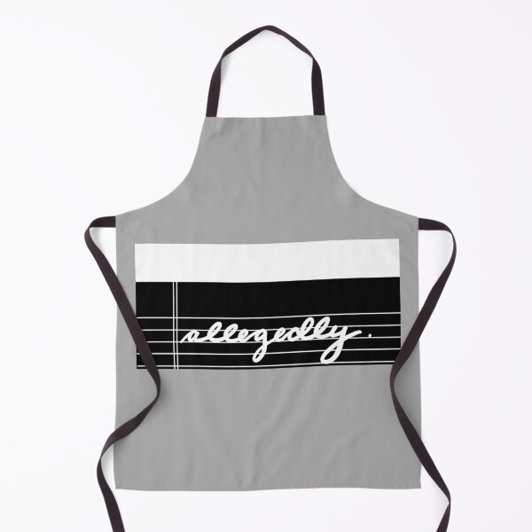 Item preview, Allegedly White Cursive – Black Legal Pad Aesthetic Funny Sticker designed and sold by MagicMe-JD.