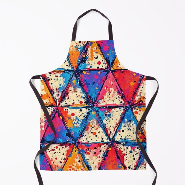 Item preview, Vibrant Triangle Splatter Art designed and sold by Health And Fitness Posts e-Store.