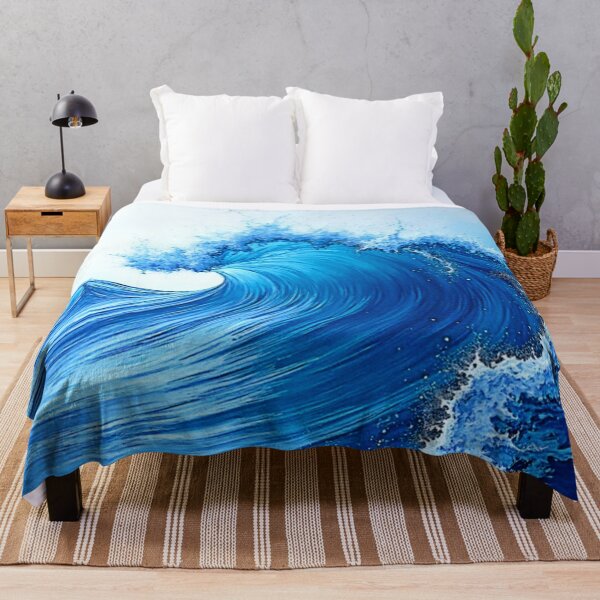 Item preview, Serene Blue Wave Splashes designed and sold by Health And Fitness Posts e-Store.