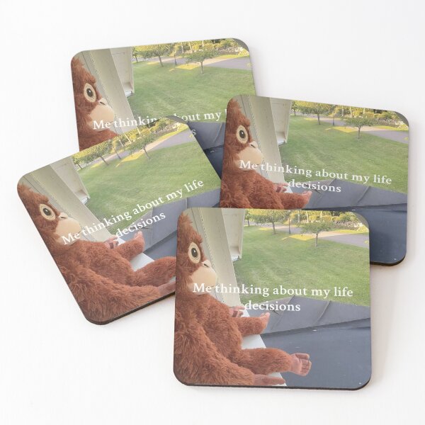 Item preview, Monkey: me thinking about my life decisions designed and sold by Visethic.